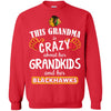 Funny This Grandma Is Crazy About Her Grandkids And Her Blackhawks T Shirts