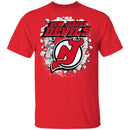 Colorful Earthquake Art New Jersey Devils T Shirt