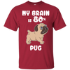 Pug - My brain is 80% T Shirts?