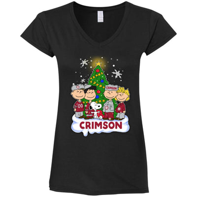 Snoopy The Peanuts Alabama Crimson Tide Christmas T Shirts