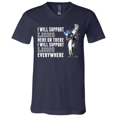 I Will Support Everywhere Detroit Lions T Shirts