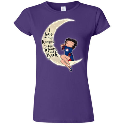 BB I Love My Texas Rangers To The Moon And Back T Shirt - Best Funny Store