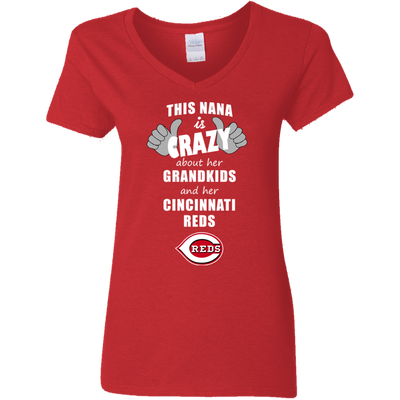 This Nana Is Crazy About Her Grandkids And Her Cincinnati Reds T Shirts