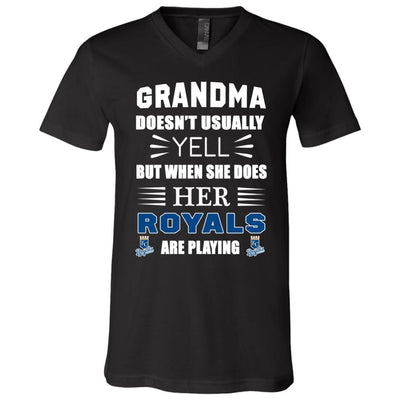 Grandma Doesn't Usually Yell Kansas City Royals T Shirts