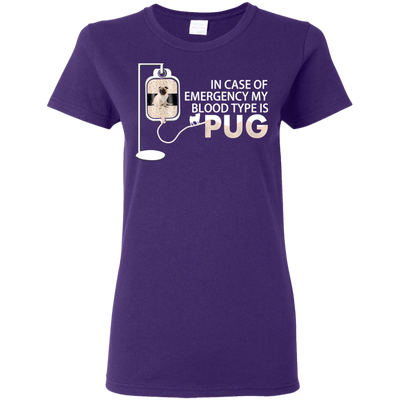 My Blood Type Is Pug T Shirts