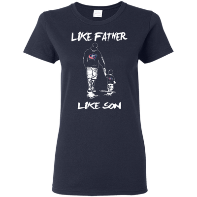 Happy Like Father Like Son Columbus Blue Jackets T Shirts