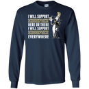 I Will Support Everywhere Navy Midshipmen T Shirts