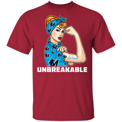 Beautiful Girl Unbreakable Go Miami Marlins T Shirt