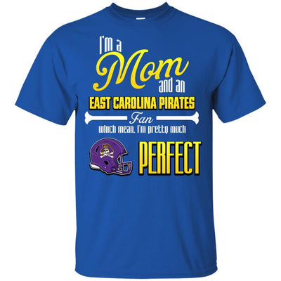 Cool Pretty Perfect Mom Fan East Carolina Pirates T Shirt