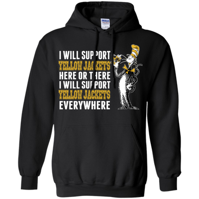 I Will Support Everywhere Georgia Tech Yellow Jackets T Shirts