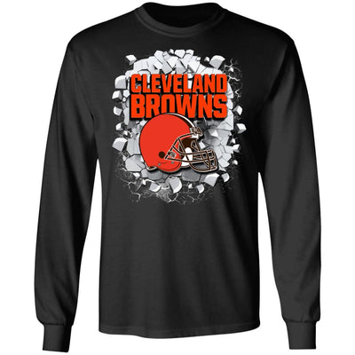 Colorful Earthquake Art Cleveland Browns T Shirt