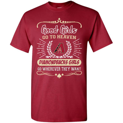 Good Girls Go To Heaven Arizona Diamondbacks Girls T Shirts