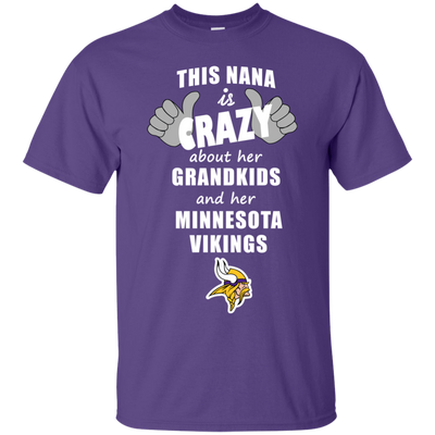This Nana Is Crazy About Her Grandkids And Her Minnesota Vikings T Shirts