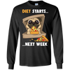 Diet Starts Next Week Pug T Shirts
