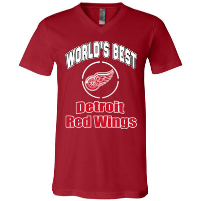 Amazing World's Best Dad Detroit Red Wings T Shirts