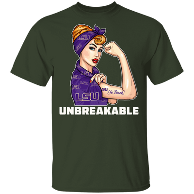 Beautiful Girl Unbreakable Go LSU Tigers T Shirt