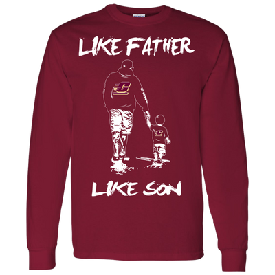 Happy Like Father Like Son Central Michigan Chippewas T Shirts