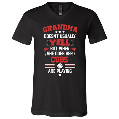 Grandma Doesn't Usually Yell Chicago Cubs T Shirts