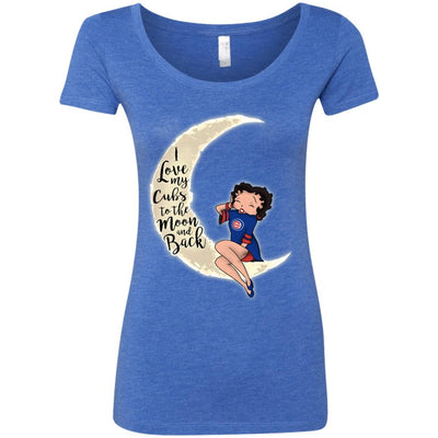 BB I Love My Chicago Cubs To The Moon And Back T Shirt - Best Funny Store