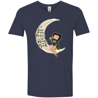 BB I Love My Green Bay Packers To The Moon And Back T Shirt - Best Funny Store