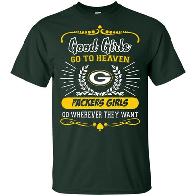 Good Girls Go To Heaven Green Bay Packers Girls T Shirts