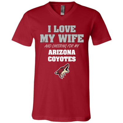 I Love My Wife And Cheering For My Arizona Coyotes T Shirts