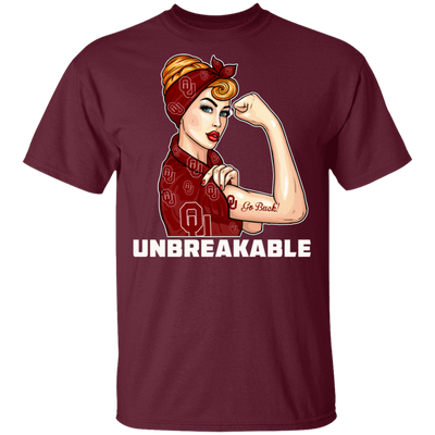 Beautiful Girl Unbreakable Go Oklahoma Sooners T Shirt