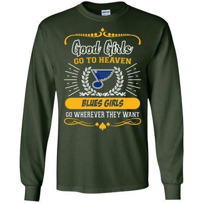 Good Girls Go To Heaven St. Louis Blues Girls T Shirts