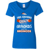 Funny This Grandma Is Crazy About Her Grandkids And Her Broncos T Shirts