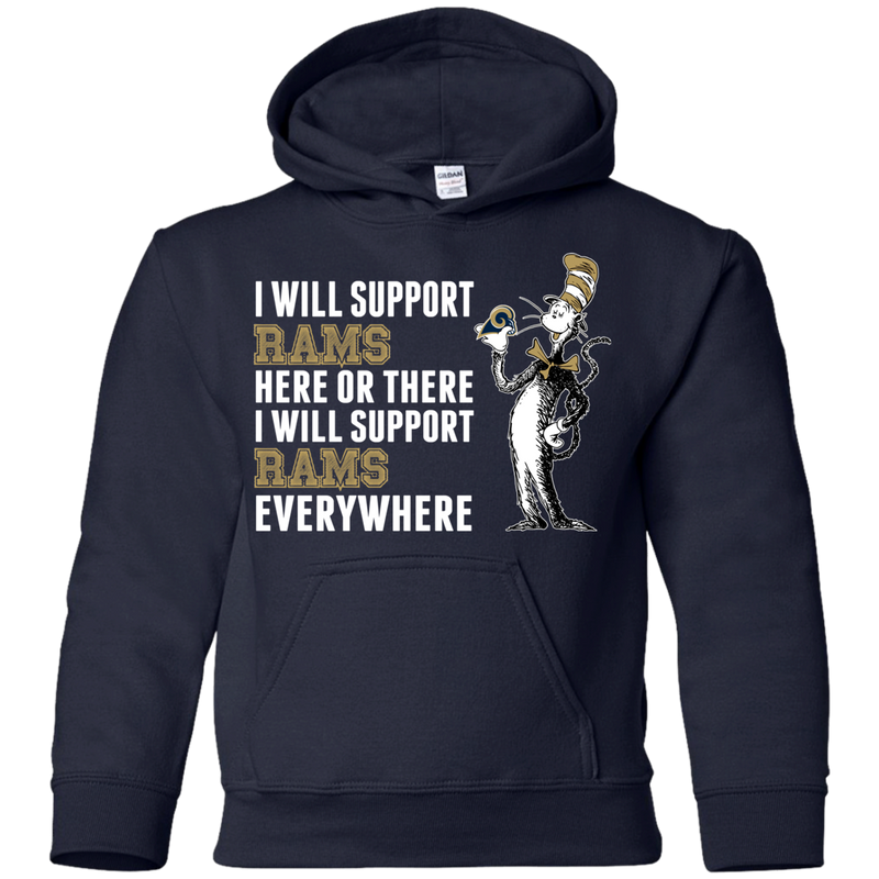 I Will Support Everywhere Los Angeles Rams T Shirts