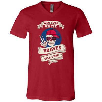 Skull Say Hi Atlanta Braves T Shirts