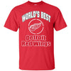 Amazing World's Best Dad Detroit Red Wings T Shirts