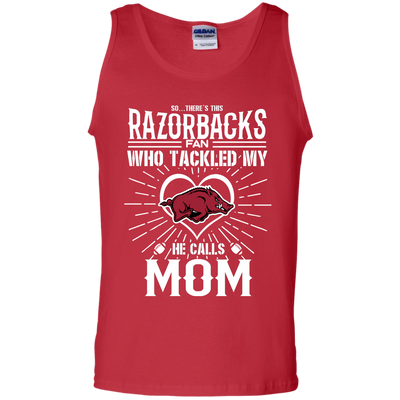 He Calls Mom Who Tackled My Arkansas Razorbacks T Shirts