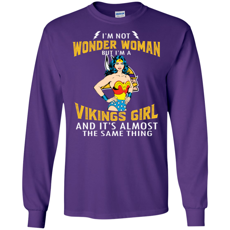 I'm Not Wonder Woman Minnesota Vikings T Shirts