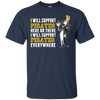 I Will Support Everywhere East Carolina Pirates T Shirts