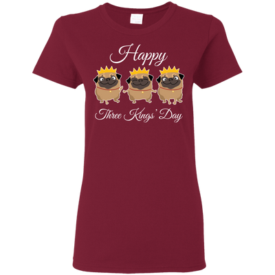 Nice Pug T Shirts - Three Kings' Day Pug, is a cool gift for friends