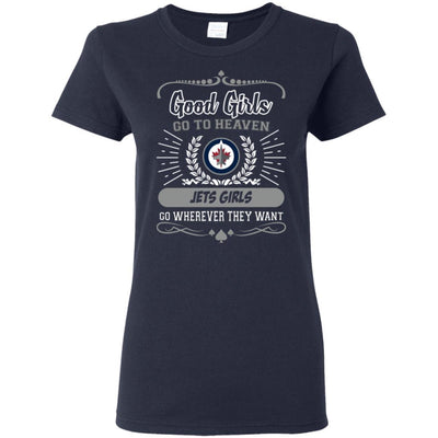 Good Girls Go To Heaven Winnipeg Jets Girls T Shirts