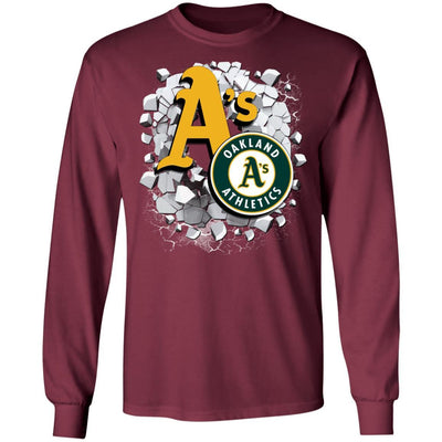 Colorful Earthquake Art Oakland Athletics T Shirt