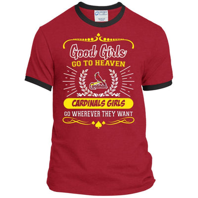 Good Girls Go To Heaven St. Louis Cardinals Girls T Shirts