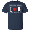 I'm A Simple Woman - Pug T Shirts