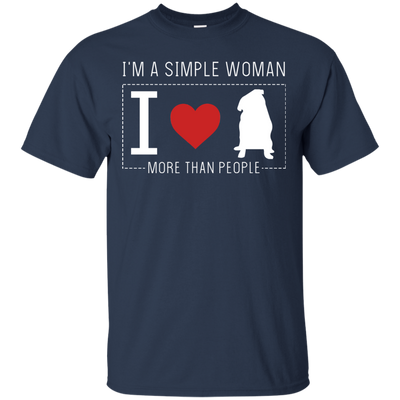 I'm A Simple Woman - Pug T Shirts