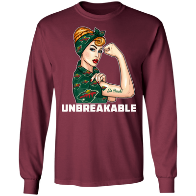 Beautiful Girl Unbreakable Go Minnesota Wild T Shirt