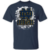 Colorful Earthquake Art Notre Dame Fighting Irish T Shirt