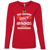 Funny This Grandma Is Crazy About Her Grandkids And Her Blackhawks T Shirts