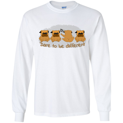 Pug - Dare To Be Different T Shirts