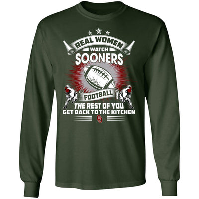 Funny Gift Real Women Watch Oklahoma Sooners T Shirt