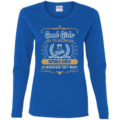 Good Girls Go To Heaven Kansas City Royals Girls T Shirts