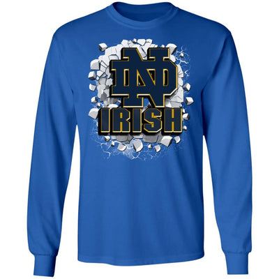 Colorful Earthquake Art Notre Dame Fighting Irish T Shirt