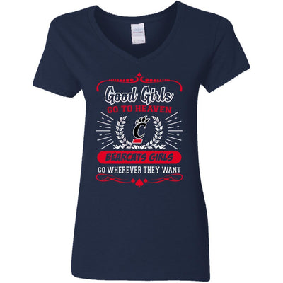 Good Girls Go To Heaven Cincinnati Bearcats Girls T Shirts