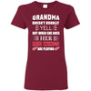 Grandma Doesn't Usually Yell Detroit Red Wings T Shirts